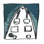 ship stern from above